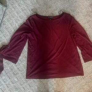 Maroon long sleeved Blouse